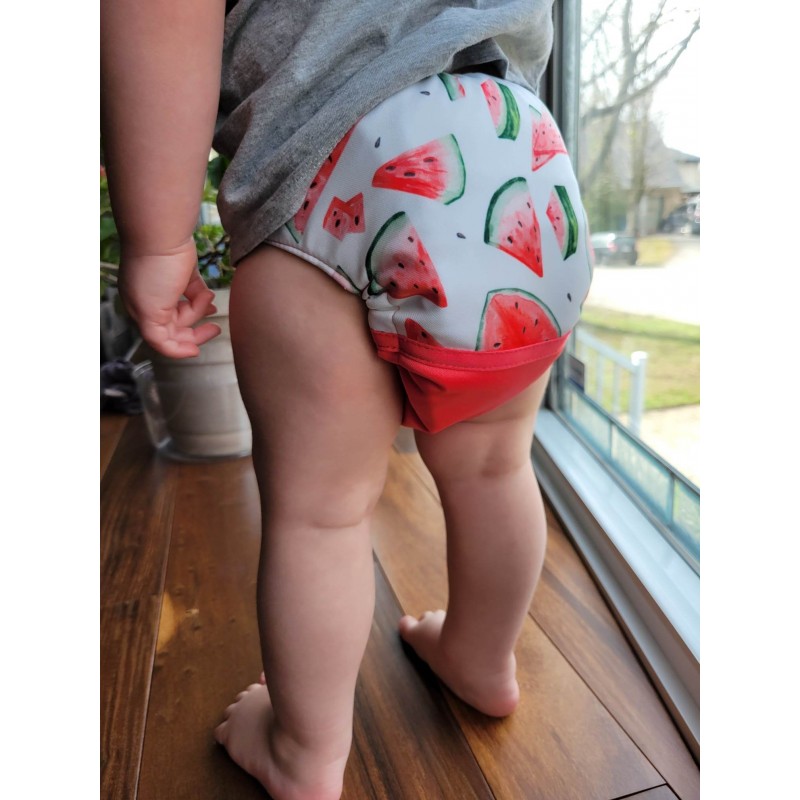 Watermelon pocket diaper - 2.0 - MADE TO ORDER